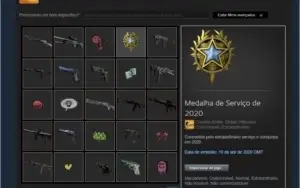 Conta CS GO + Inventário com Skins + Ouro 1 e 300 horas