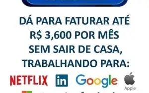 GANHE 5.000 REAIS/ MÊS TRABALHANDO PARA MULTINACIONAIS