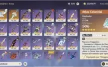CONTA AR 55 - XIAO, AYAKA, DILUC, MONA, QIQI + 2 ARMAS 5*