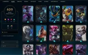 Conta League of legends 409 skins, Todos os Campeões!! 375$