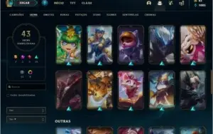 Conta prata 2 com 26 skins e 91 champs