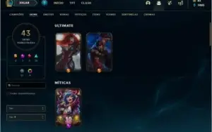 Conta prata 2 com 26 skins e 91 champs