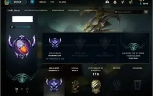 Conta DIAMANTE 4 BARATA com 18 skins e 41 champs