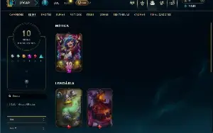 Unranked com 30 Champs e 10 Skins