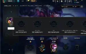 Unranked com 30 Champs e 10 Skins