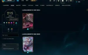 Conta val ex imortal com 3k500 gastos + 1500 gastos no lol