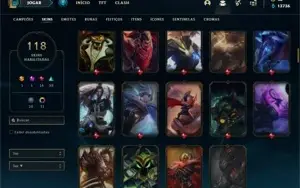 Conta Unranked com 135 Champs e 118 Skins + 17 Maestrias 7