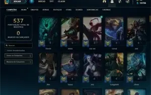Conta Unranked com 135 Champs e 118 Skins + 17 Maestrias 7