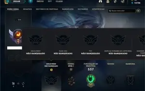 Conta Unranked com 135 Champs e 118 Skins + 17 Maestrias 7
