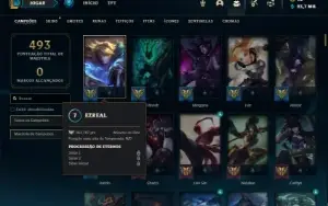 Conta Unranked com 155 Champs e 169 Skins ( MAIN ADC / JG )