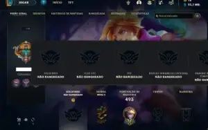 Conta Unranked com 155 Champs e 169 Skins ( MAIN ADC / JG )