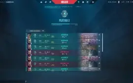 Conta de Valorant Platina 3 MMR bom