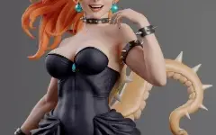 Bowsette 3D - Arquivo STL para impressão 3D
