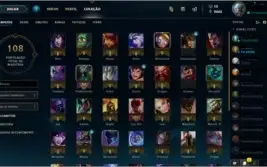 Vendo conta league of legends Ouro 3 com borda Ouro