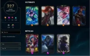 [PLATINA 1] [321 SKINS] [4 ULTIMATES & 3 MÍTICAS][LEVEL 491]