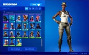 CONTA FORTNITE S4 ATE A ATUAL.