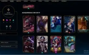 conta league of legends ouro 4