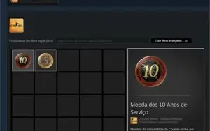 Contas Steam 14-15 Anos, Medalha de 10 e 5 anos CSGO, 12-25