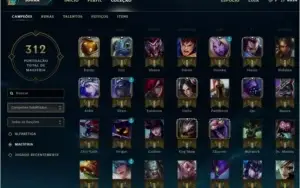 CONTA PLATINA 3 C/ SKINS LEGADOS E ETC
