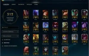 CONTA PLATINA 3 C/ SKINS LEGADOS E ETC