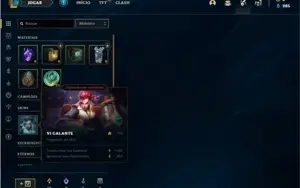 Conta prata 1 com 28 Champs e 8 Skins + 1 Fragmento