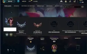 Conta prata 1 com 28 Champs e 8 Skins + 1 Fragmento