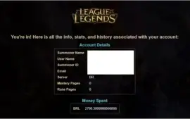 CONTA LEAGUE OF LEGENDS, PLATINA II, 163 SKINS, TODOS CHAMPS