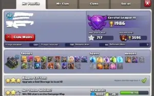 Vendo conta calsh of clans