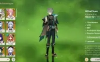 Conta genshin impact RANK 60 / 26 personagens T5 + 14 armas