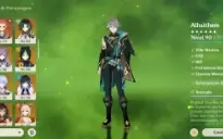 Conta genshin impact RANK 60 / 26 personagens T5 + 14 armas