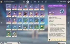 Conta AR 29 KLEE ( foi upada de forma tryhard apos reroll)