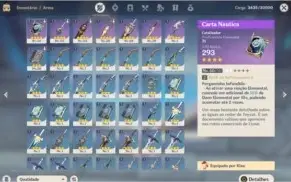 Conta AR 29 KLEE ( foi upada de forma tryhard apos reroll)