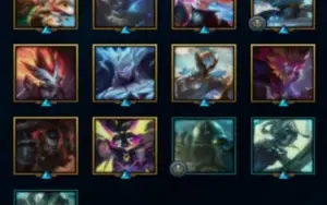 LoL conta 39 skins , 13 frag skin,ouro 3, lvl 100, 63 champ