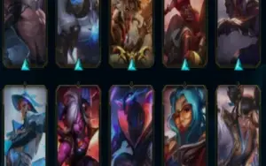 LoL conta 39 skins , 13 frag skin,ouro 3, lvl 100, 63 champ