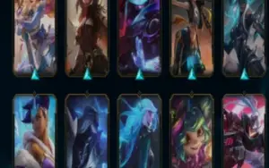 LoL conta 39 skins , 13 frag skin,ouro 3, lvl 100, 63 champ