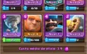 Conta Clash Royale 3000 troféus, 40k de ouro, gigante lvl8