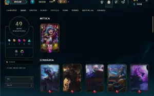 Prata 4 com 80 Champs e 49 Skins ( ADC / MID / TOP )