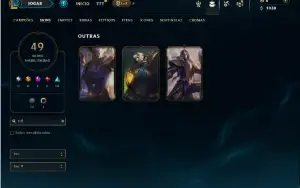 Prata 4 com 80 Champs e 49 Skins ( ADC / MID / TOP )