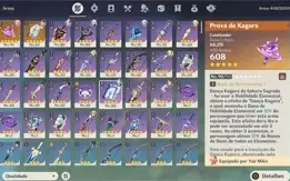 AR52 YAE MIKO COM SUA ARMA, ITTO, ZHONGLI, KEQING E JEAN