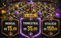 Clash Of Clans Bot: Auto Farm + Vila Full mensal de R$15,00