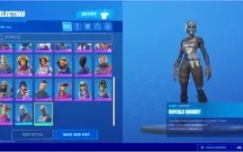 CONTA FORTNITE WITH CAVALEIRO