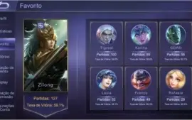 Conta Mobile Legends, 27 Heróis, 15 Skins