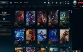 Conta Platina I com 184 skins (3 skins são prestígio)