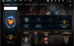 Conta prata 1 com 192 skins e 149 champs