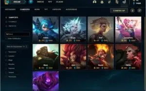Conta prata 1 com 192 skins e 149 champs