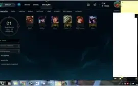Conta league lvl 13, 5 champ 10165EA