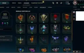 CONTA LOL /FULLCHAMPION/93 SKINS/148 ÍCONES/OURO2/MTMAESTRIA