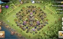 Conta 9.11 de COC e clash Royale arena 11
