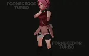 Sakura Haruno 3D - Arquivo .Stl Para Impressão 3D