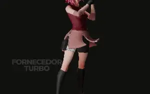 Sakura Haruno 3D - Arquivo .Stl Para Impressão 3D